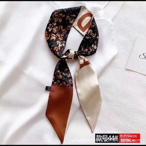 Silk Skinny Scarf / hair ribbon / bow / scrunchies / headband / hair accessories